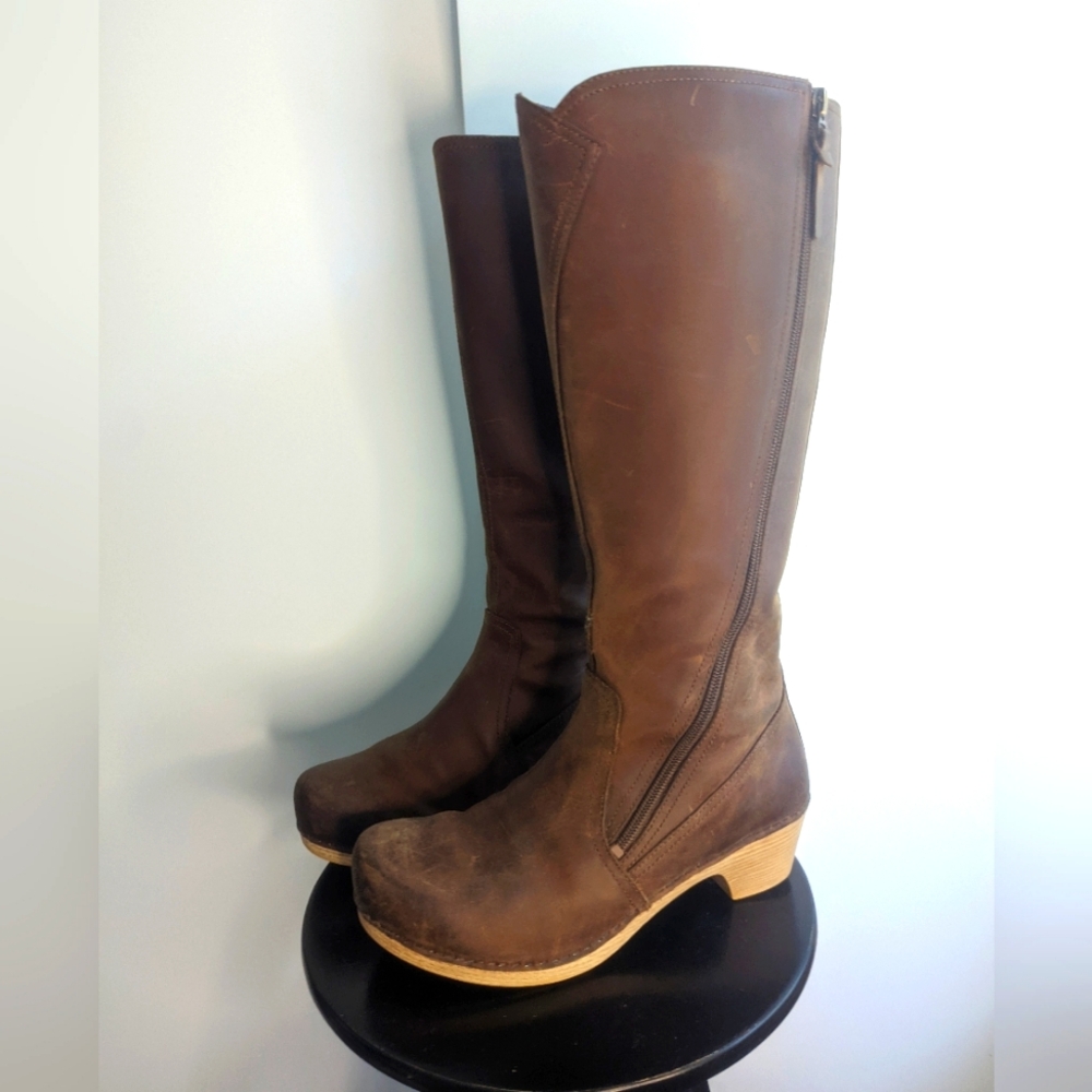 Dansko Martha tall boot size 30 brown